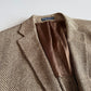 NWOT Polo Ralph Lauren (40R) 100% Silk 3-2 Roll Tweed Herringbone Sport Coat