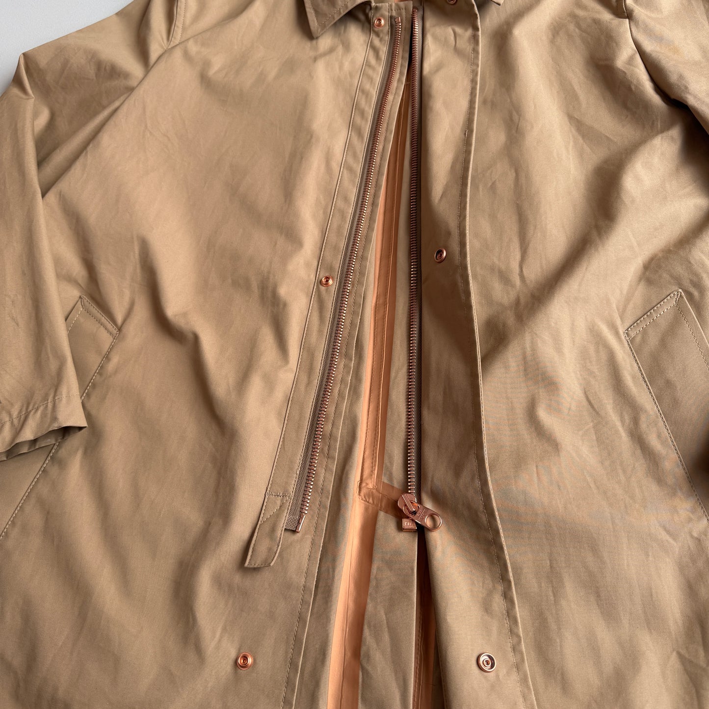 Private White VC (6 /XL) Jack's Mac Ventile Cotton Khaki Rain Coat