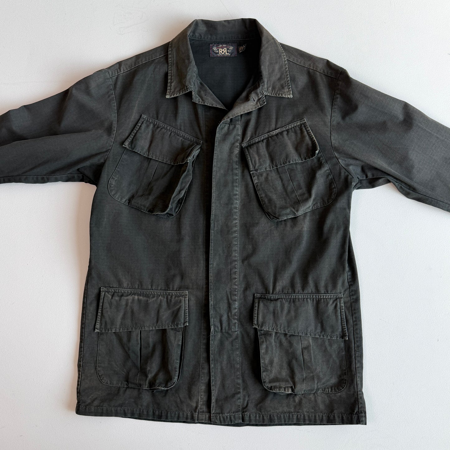 RRL Ralph Lauren (M) Rip-Stop Canvas Utility Patch Pocket Overshirt