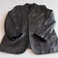 Ermenegildo Zegna (54/XL) Glove-Soft Leather Black Sports Coat