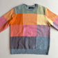 Polo Ralph Lauren (L) Brushed Wool Check Pastel "shaggy dog-like" Sweater