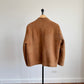 Ermenegildo Zegna (50IT /M) Leather Shearling Tan Bomber Jacket