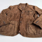 Polo Ralph Lauren (46R) Half-Norfolk Reverse Suede Leather Brown Sport Coat
