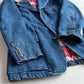 VNTG NWT Polo Ralph Lauren (42L) Indigo Denim Western Plaid Jacket Coat