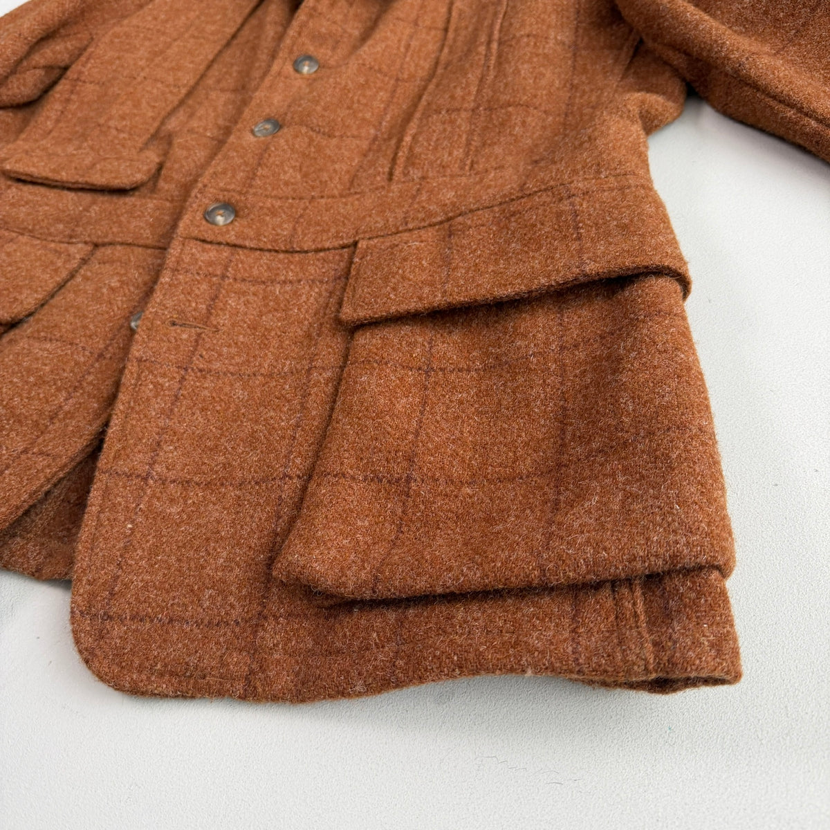 VNTG Polo Ralph Lauren (L) Wool Norfolk Rust/Burnt Orange Sport Coat