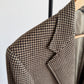 VNTG Polo Ralph Lauren (42R) Wool Houndstooth Brown/Cream Sport Coat