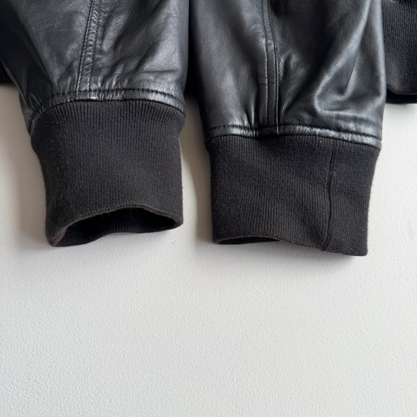 rag & bone (L) Glove Soft Lamb Leather Hooded Black Jacket