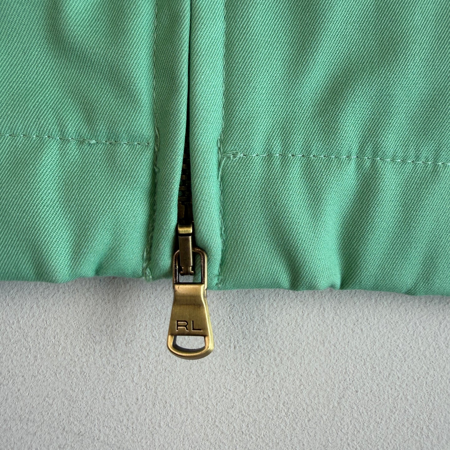 NWT Ralph Lauren Polo Golf (L) Turquoise Green 100% Cotton Raglan Jacket