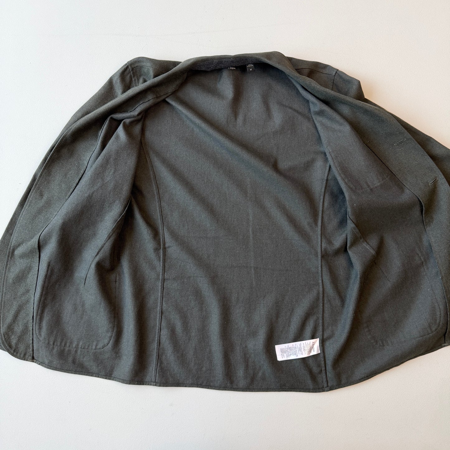 Z Zegna (M) Loden Green Unstructured Linen/Cotton/Wool Sport Coat
