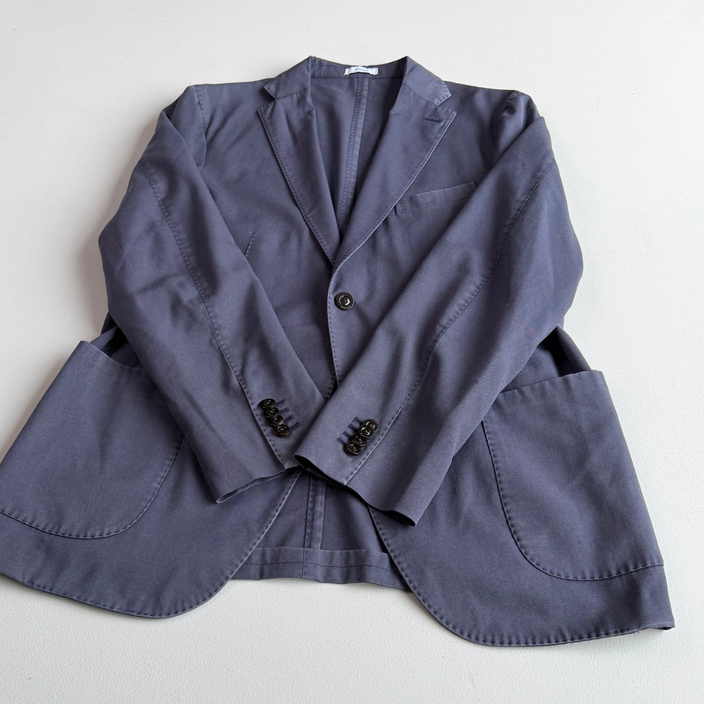 Boglioli (52 IT) Wool Hopsack Unstructured Slate Blue K Jacket