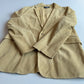Dolce & Gabbana (48IT) Suede Leather Single Button Golden Yellow Sport Coat