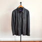 Ralph Lauren Purple Label (L) Skived Lamb Leather Midnight Blue Overshirt