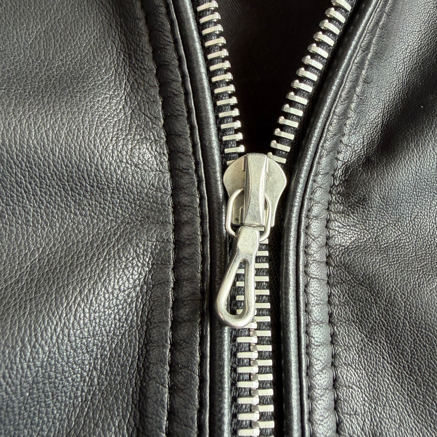 rag & bone (L) Glove Soft Lamb Leather Hooded Black Jacket