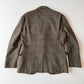 Polo Ralph Lauren (42R) Half-Norfolk Glen Plaid Suede-Trim Coat