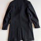 NWT Dolce & Gabbana (50IT / 40R) Black Wool Blend Peak Lapel Topcoat