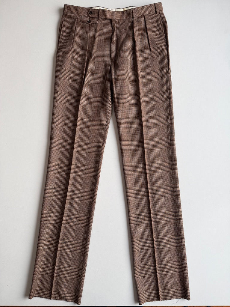 NWOT Polo Ralph Lauren (46L x 38L) Wool Glen Plaid Blue/Rust Check Suit