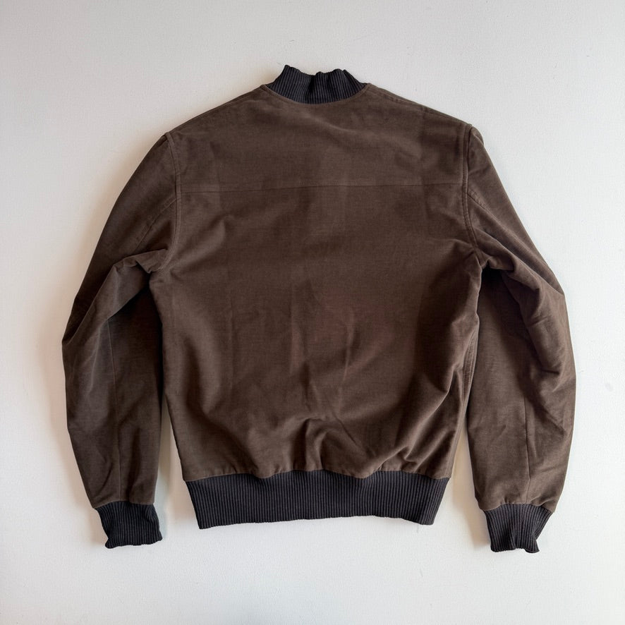 NWT Private White VC (3 / S) Brown Moleskin Cotton Blend Bomber Jacket
