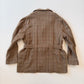 VNTG Polo Ralph Lauren (L) Wool Tweed Olive Windowpane Norfolk Coat Jacket