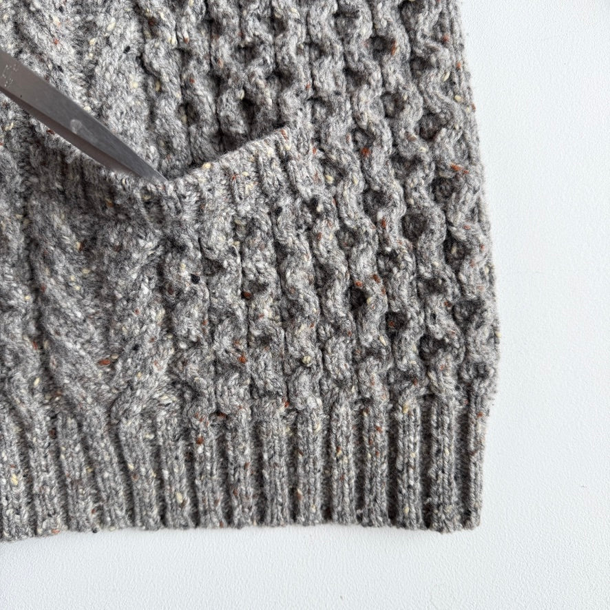 RRL Ralph Lauren (2XL) Wool Rust Specked/Heathered Cardigan Sweater