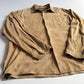 Polo Ralph Lauren (L) Suede Leather Tan Button Front Long Sleeve Shirt