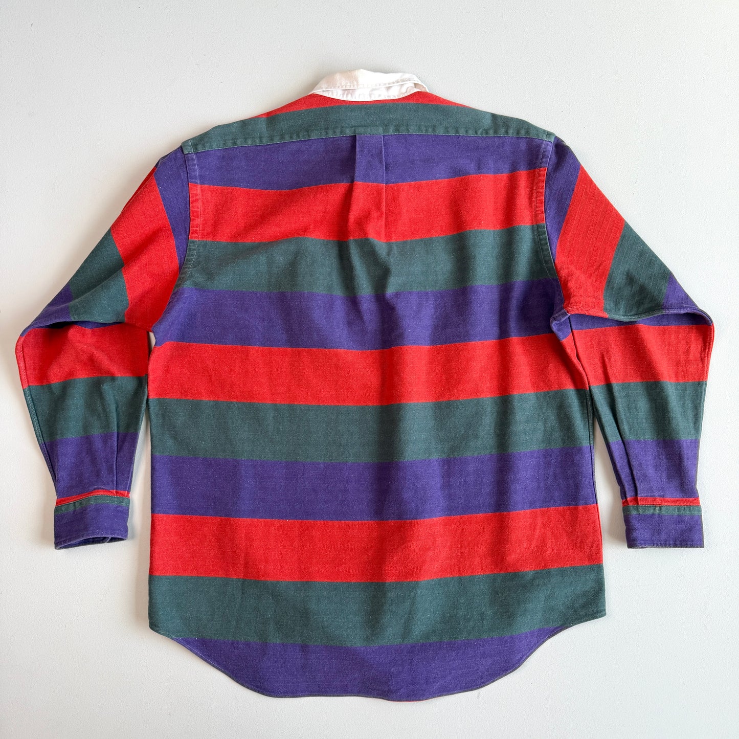 VNTG Ralph Lauren Polo Country (M) Striped Colorblock Rugby Shirt