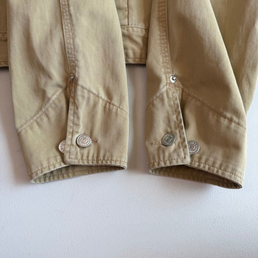 VNTG Ralph Lauren Polo Country (L) Desert Tan Cotton Twill Trucker Jacket