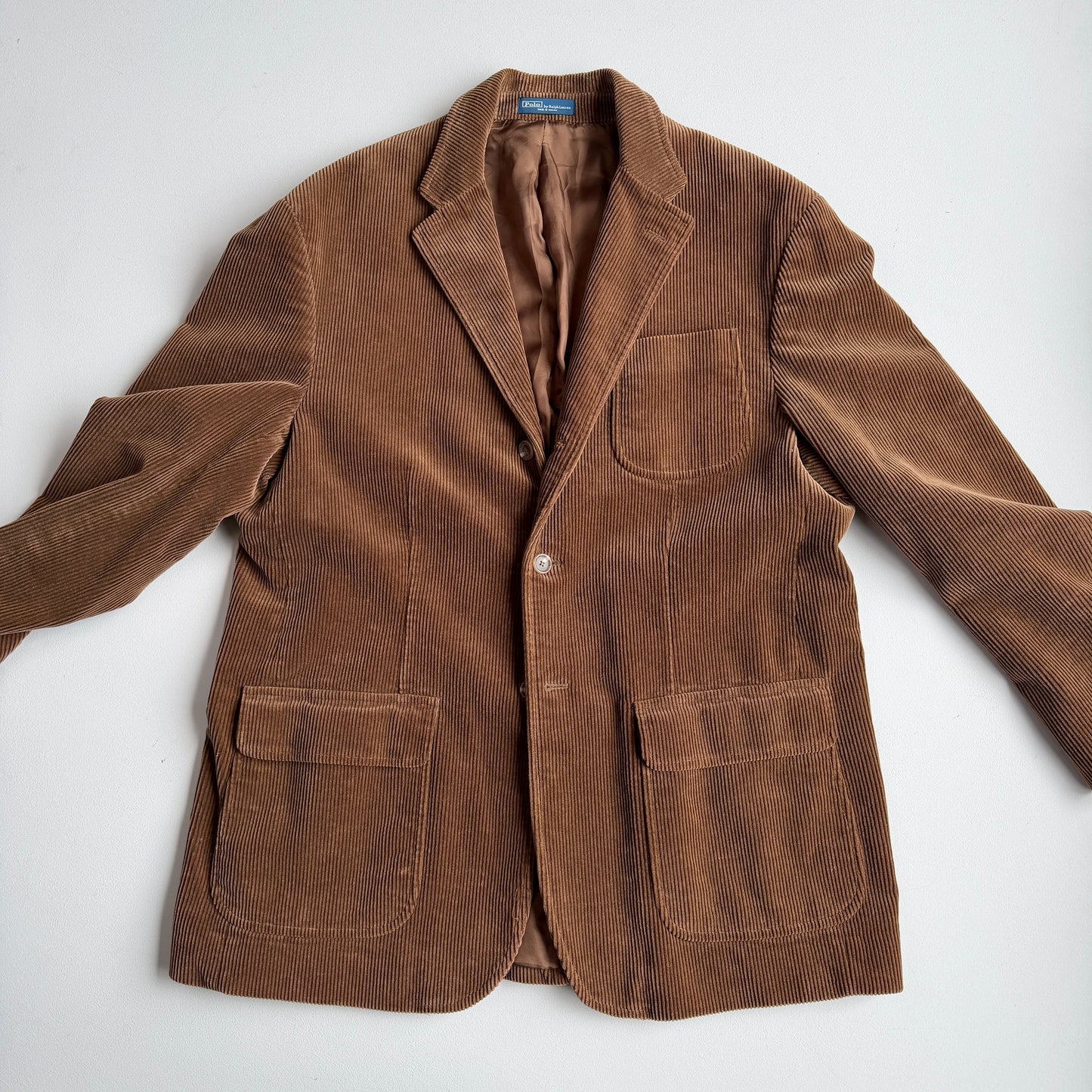 Polo Ralph Lauren (XL) Corduroy Patch Pocket Brown Sports Jacket
