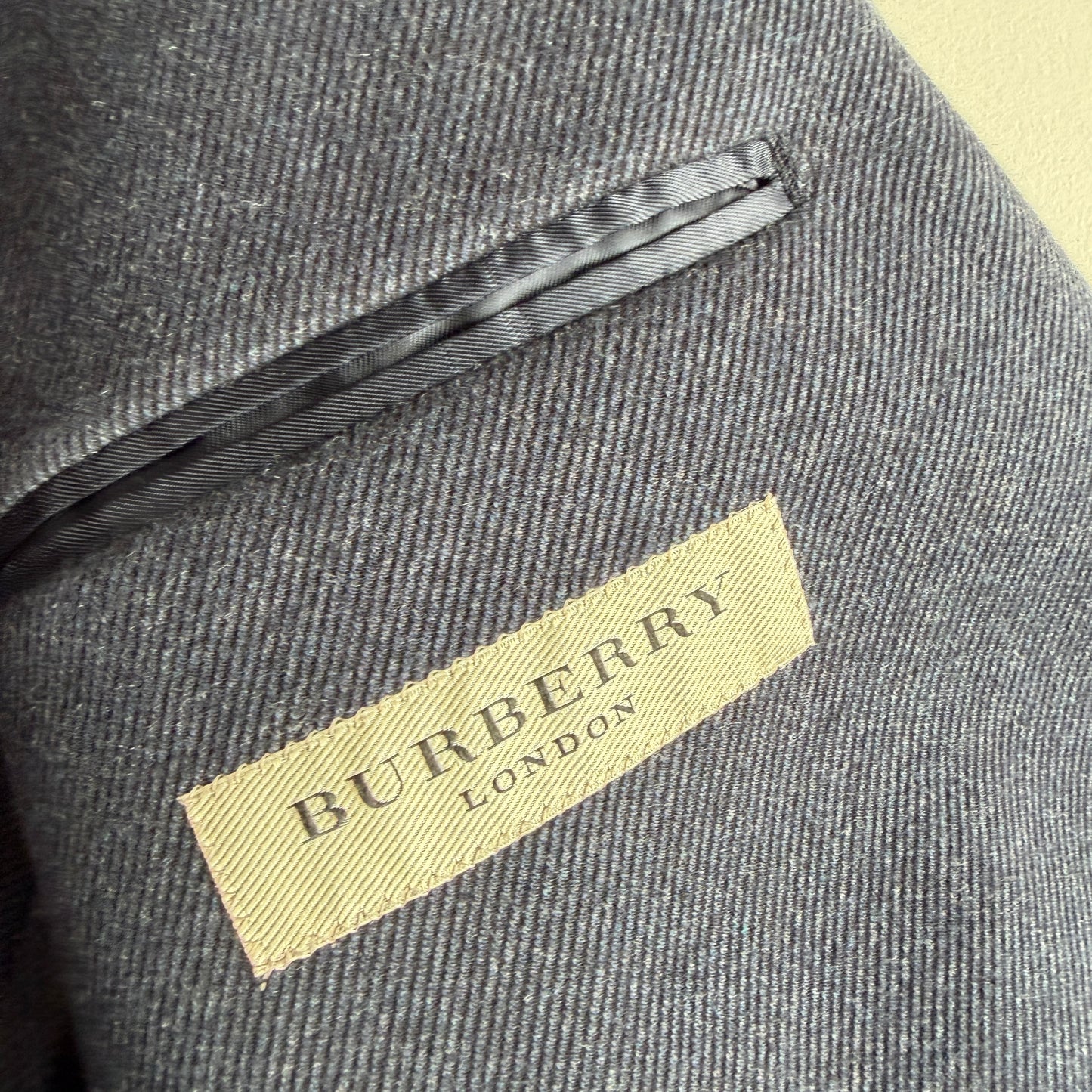 Burberry (52IT) Cotton Blend Lightly Structured Blue Sports Jacket