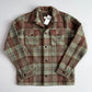 NWT RRL Ralph Lauren (S) Wool Blend Sage/Maroon Plaid Fleece Overshirt