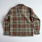 NWT RRL Ralph Lauren (S) Wool Blend Sage/Maroon Plaid Fleece Overshirt