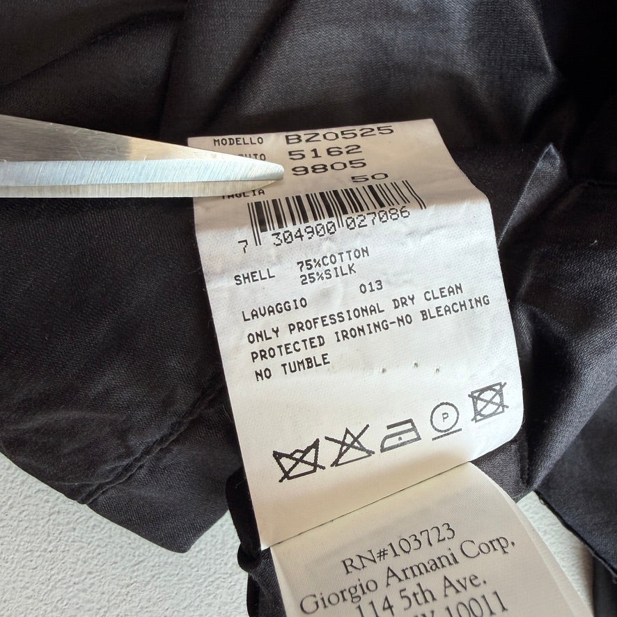 Giorgio Armani (50IT) Cotton/Silk Chintz Gloss Finish 4-Button Sport Coat