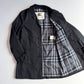 Burberry (48IT / M) Black 100% Cotton Gabardine Twill Car Coat