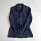 Polo Ralph Lauren (L) Blue Suede Leather Safari Belted Jacket Coat