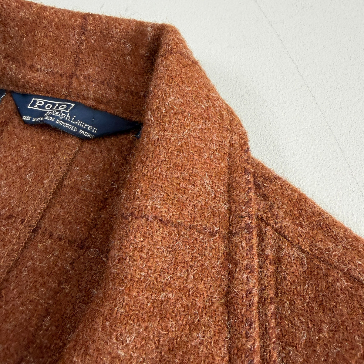 VNTG Polo Ralph Lauren (L) Wool Norfolk Rust/Burnt Orange Sport Coat