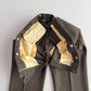 VNTG Polo Ralph Lauren (37x34) Wool Flannel Pleated Olive Trousers Pants