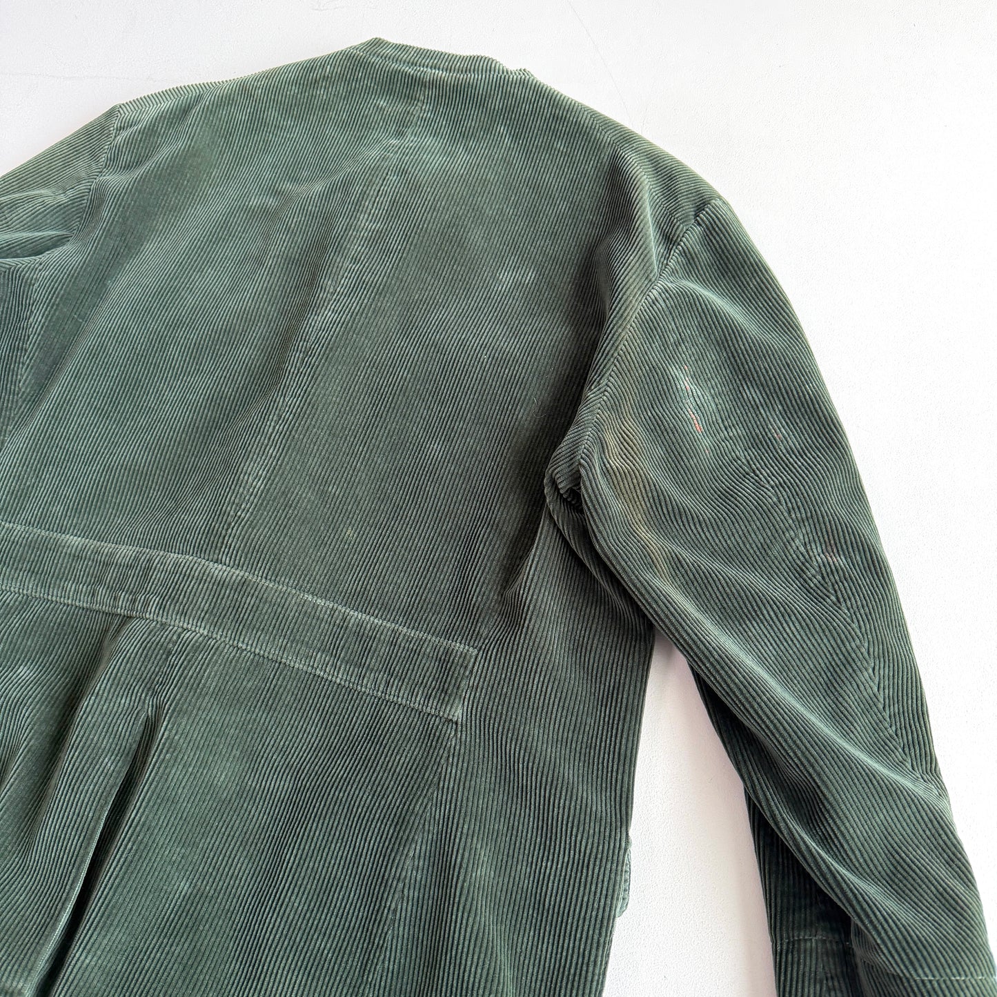 VNTG Polo Ralph Lauren (2XL) Loden Green Corduroy Half-Belt Field Jacket