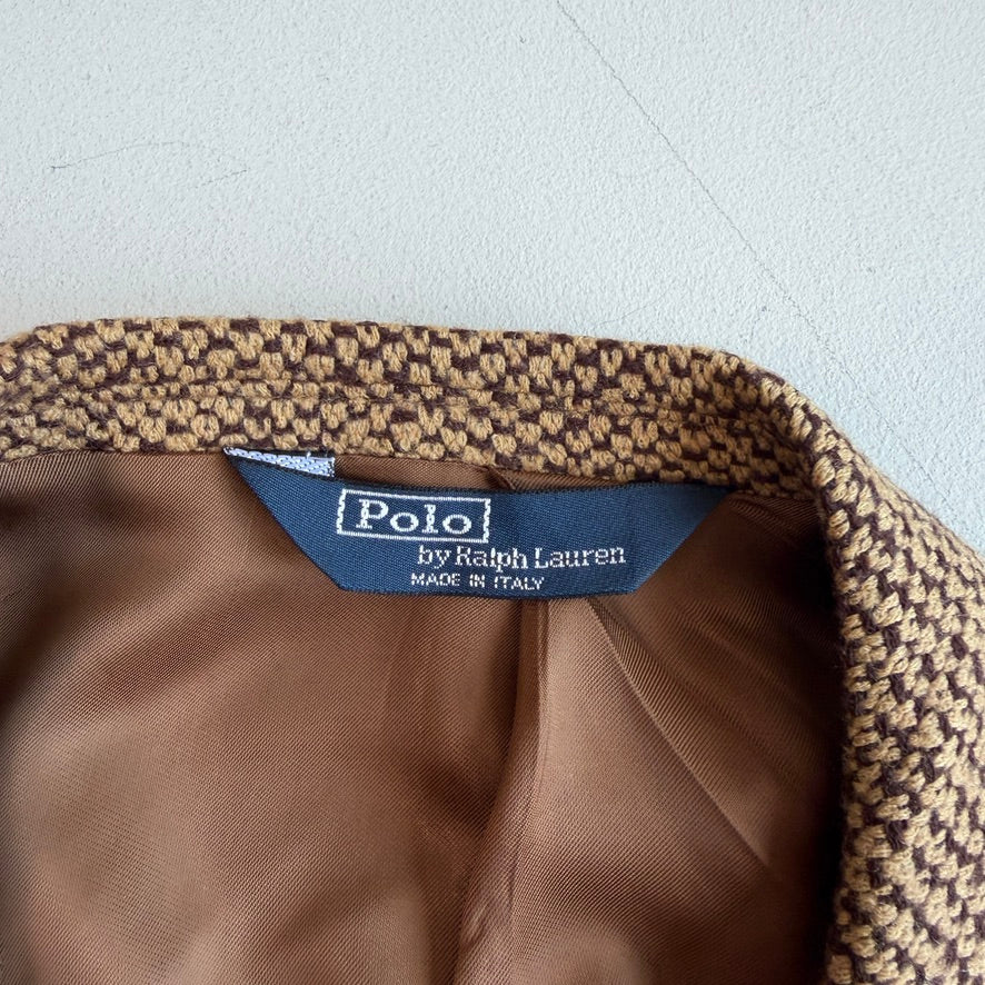 Polo Ralph Lauren (44L) Birdseye Tweed Wool 3-Button Brown Sport Coat