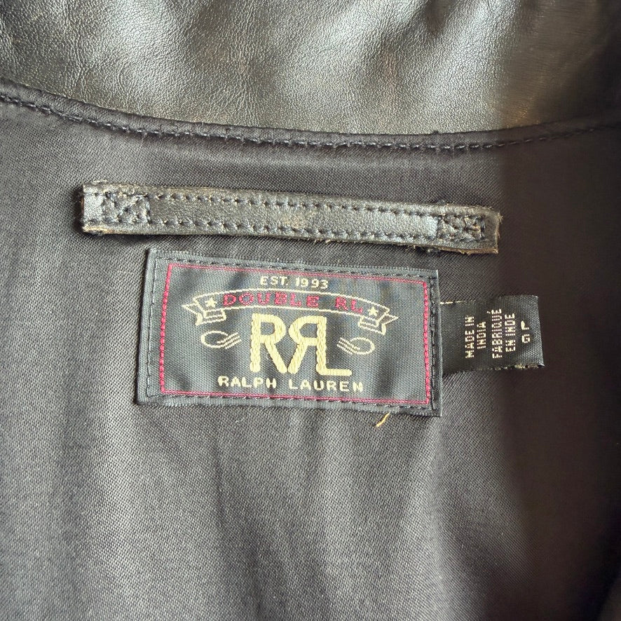 Rare! RRL Ralph Lauren (L) Hand Painted "Lucky Tens" Motorcycle Jacket