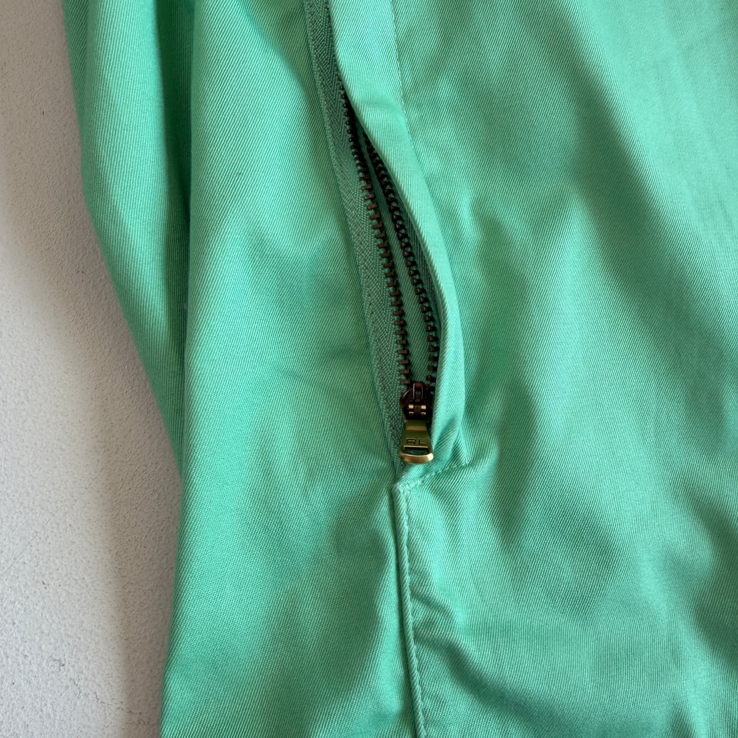 NWT Ralph Lauren Polo Golf (L) Turquoise Green 100% Cotton Raglan Jacket