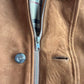 Burberry (XL) Suede Leather Tawny Nova Check Lined Field Coat