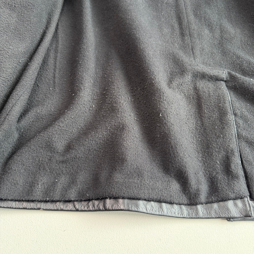 Polo Ralph Lauren (XL) Black Leather Field Coat
