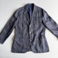 Polo Ralph Lauren (46 /46L) Half-Norfolk 100% Linen Slate Blue Sport Coat
