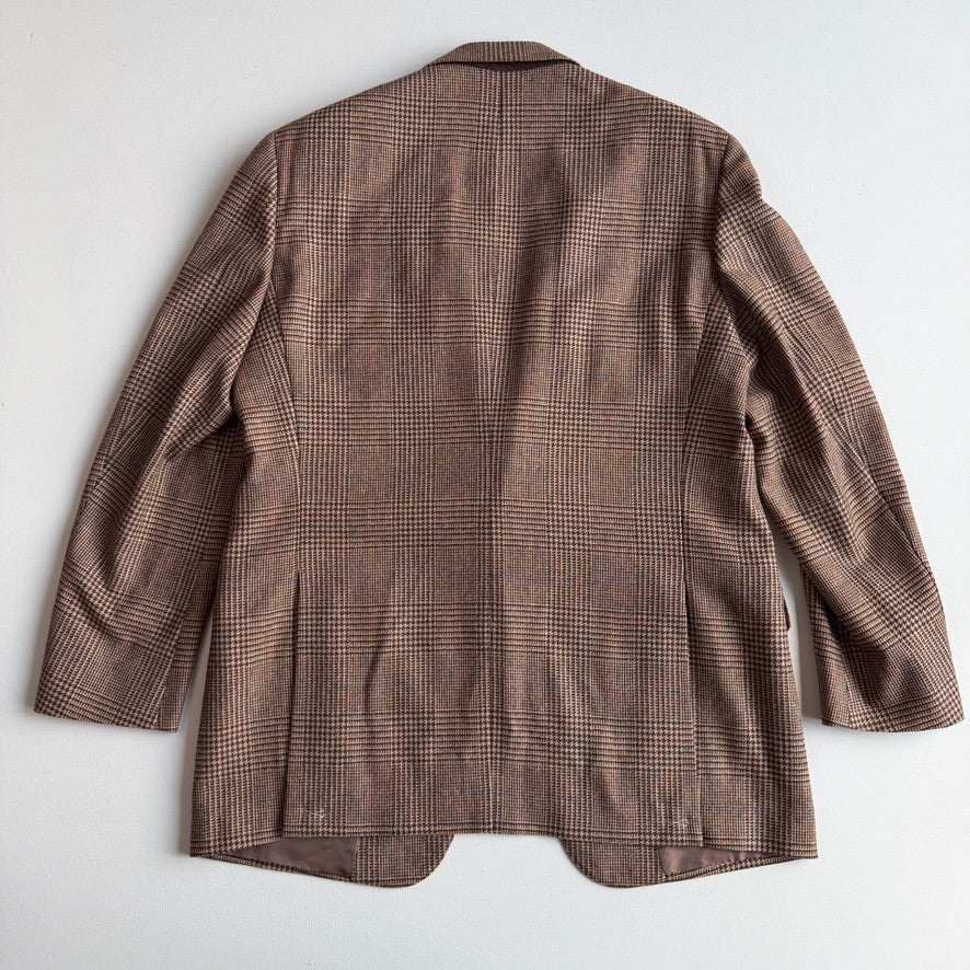 NWOT Polo Ralph Lauren (46L x 38L) Wool Glen Plaid Blue/Rust Check Suit