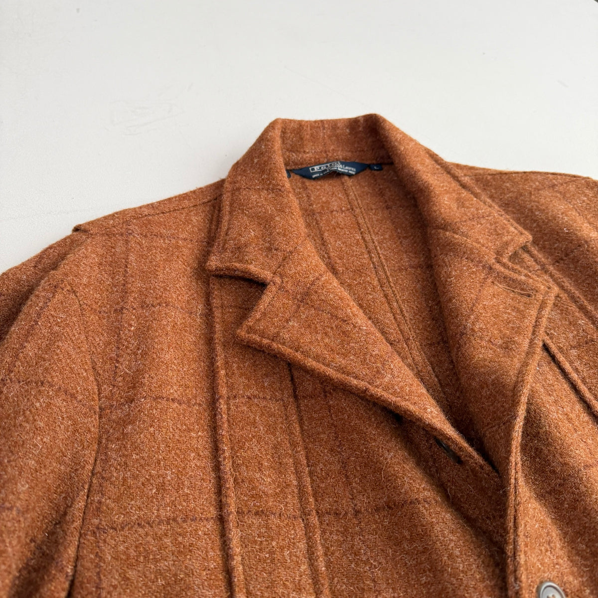 VNTG Polo Ralph Lauren (L) Wool Norfolk Rust/Burnt Orange Sport Coat