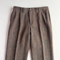 VNTG Polo Ralph Lauren (36 x 31-33) Wool Tweed Blue/Orange Over Stripe Tweed Pants
