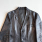 Gucci (48IT) Leather Unlined Black Surgeon Cuff Sport Coat