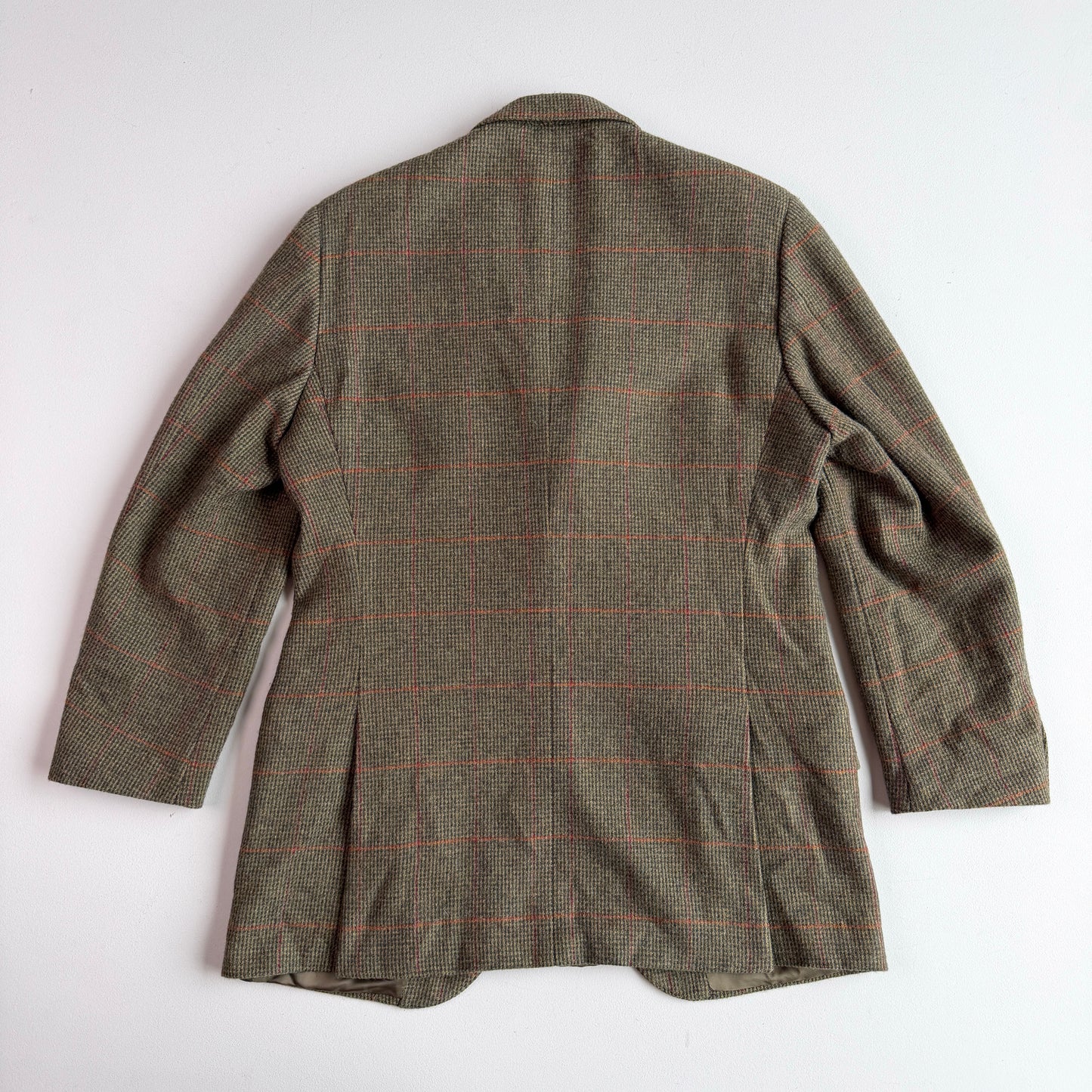 Polo Ralph Lauren (40L) Wool/Cashmere Flannel Overcheck Hacking Jacket