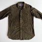 Ralph Lauren Purple Label (L) Olive Green/Brown Goat Suede Leather Shirt