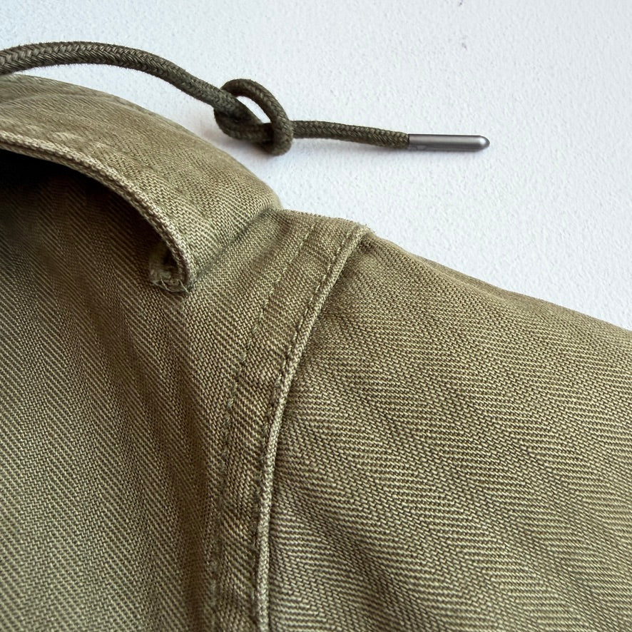 Burberry Brit (L) Military Green Cotton Herringbone Field Jacket