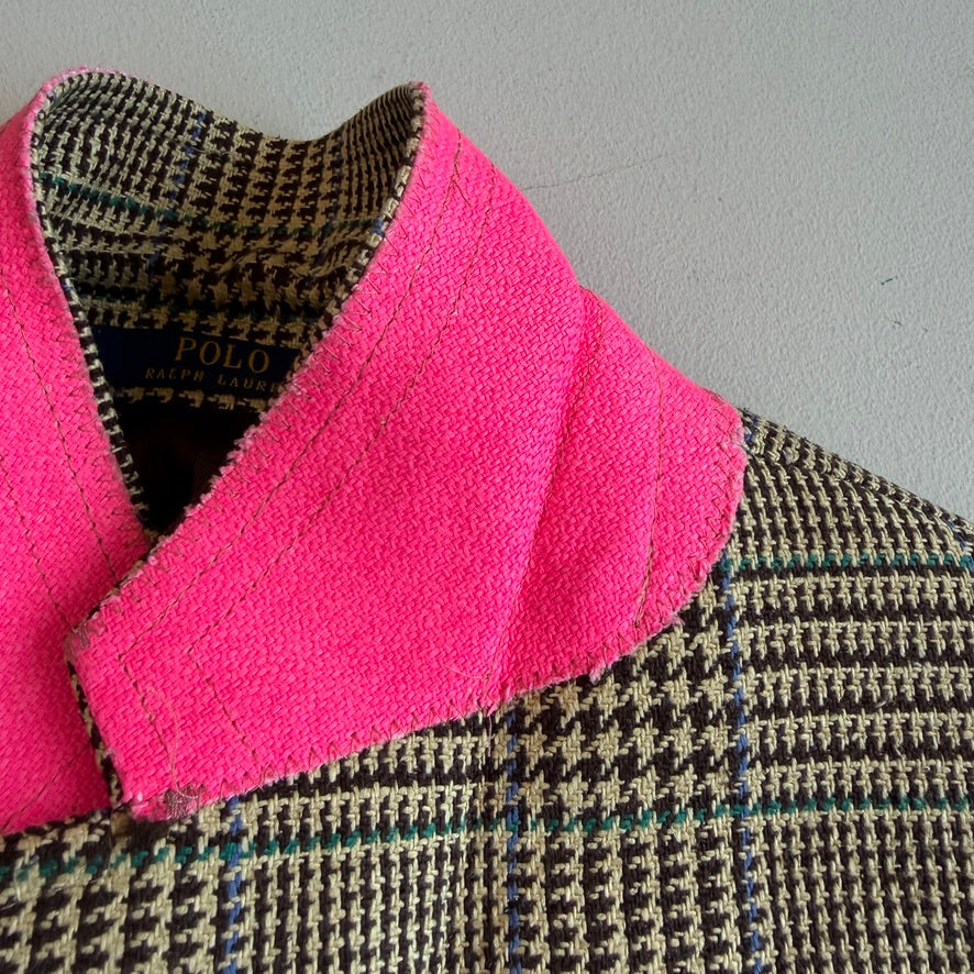 NWOT Polo Ralph Lauren (38R Custom Fit) 100% Silk Glen Plaid/Prince of Wales Sport Coat
